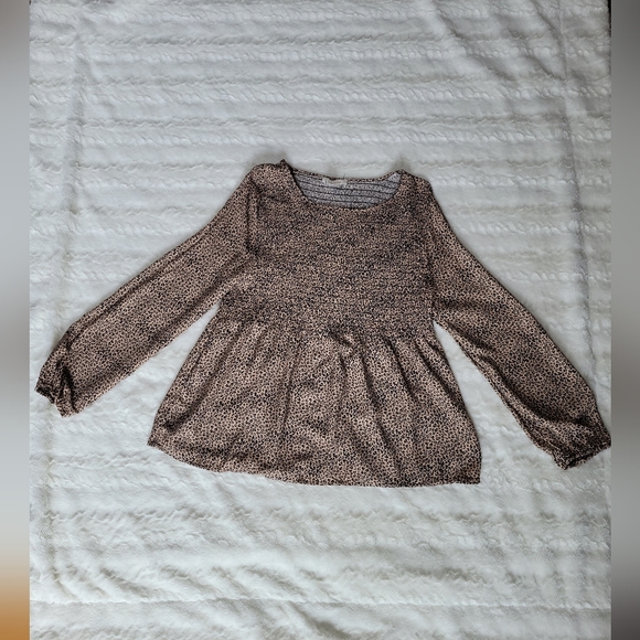 URBAN Romantics Tops - Urban Romantics size Large Leopard babydoll top